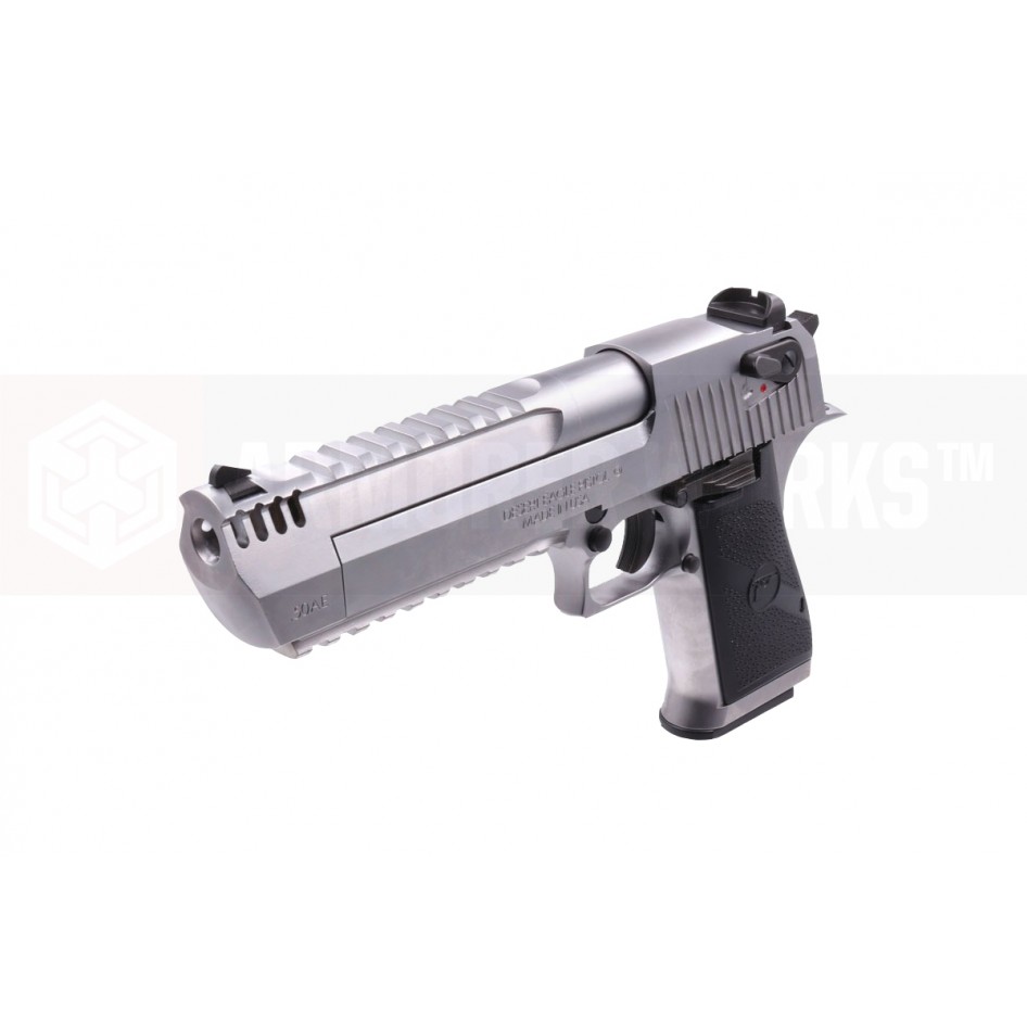 PISTOLET DESERT EAGLE L6 FULL AUTO Stainless silver - Blowback - 6 mm BB -  CO² - Paintball Connexion