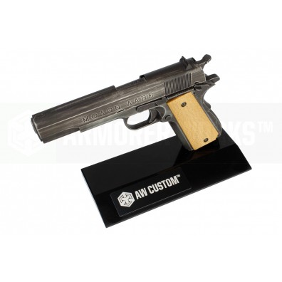 AW Custom™ Toughened SGA Acrylic Pistol Display Stand (Single Stack) - Black