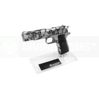 AW Custom™ Toughened SGA Acrylic Pistol Display Stand (Single Stack) - Clear