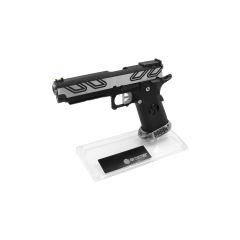 AW Custom Toughened SGA Acrylic Pistol Display Stand (Double Stack) - Clear